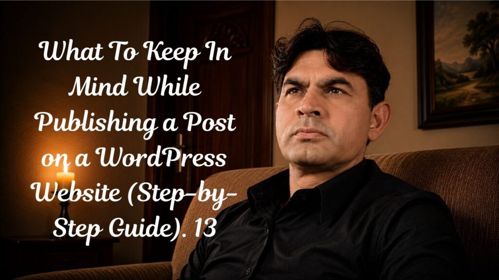 Person publishing a professional blog post on a WordPress website dashboard